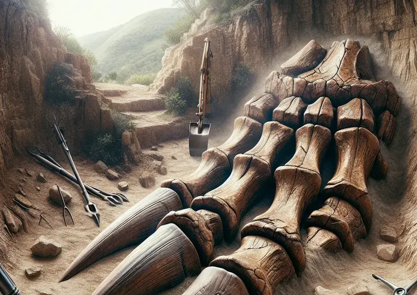 Garra gigante encontrada pertence a uma nova espécie de dinossauro de dois dedos - Imagem Destacada