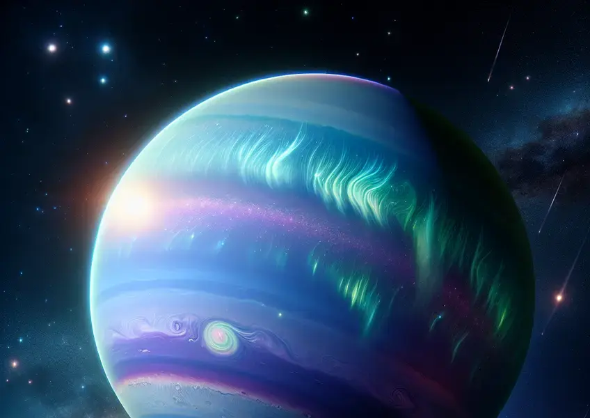 James Webb registra auroras em Netuno pela primeira vez - Imagem Destacada